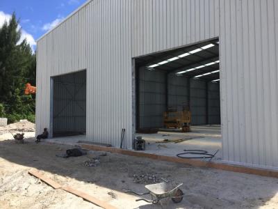 Industrial Structural Steel Portal Frames , Storage Prefab Steel Warehouse GB Standard