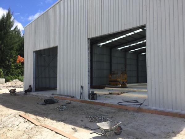 Recycled Prefabricated Steel Frame Buildings Fire / Rust Proof 12 Grade Anti Wind