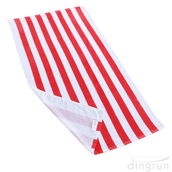 Soft Absorbent and Plush 100% Cotton Cabana Striped Beach Pool Bath Towel