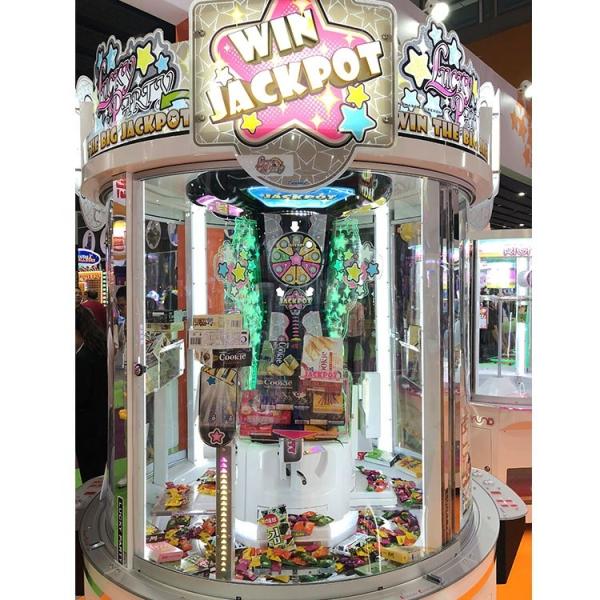 Arcade Coin Operated Claw Candy Grabber Machine For Kids White Color  