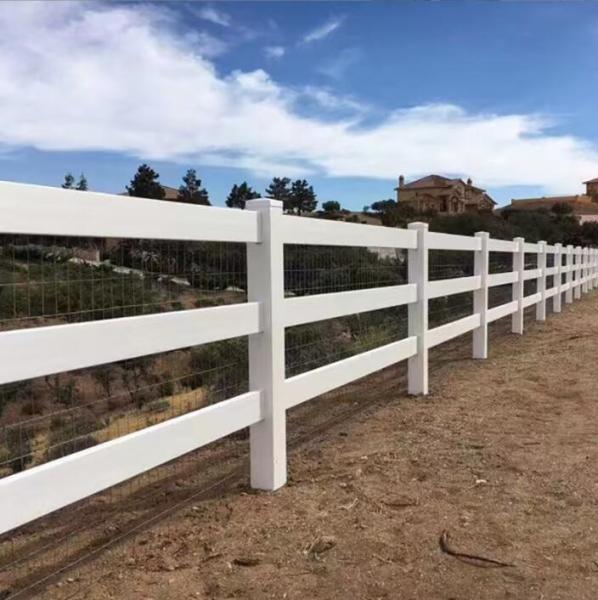 Customized 1.2m High Pvc Welded Wire Mesh Fence Animal Enclosure Post And Rail