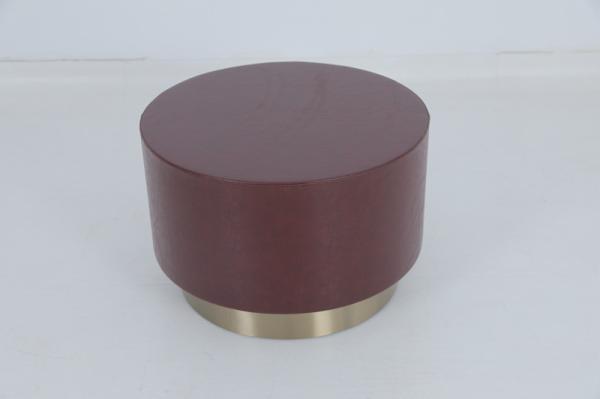 Modern Room Ottoman Bench Metal Frame Upholstered For Hotel
