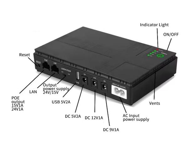 Mini Ups For Router And Nitro Modems 10400mah 8800mah Mini Ups Poe Port