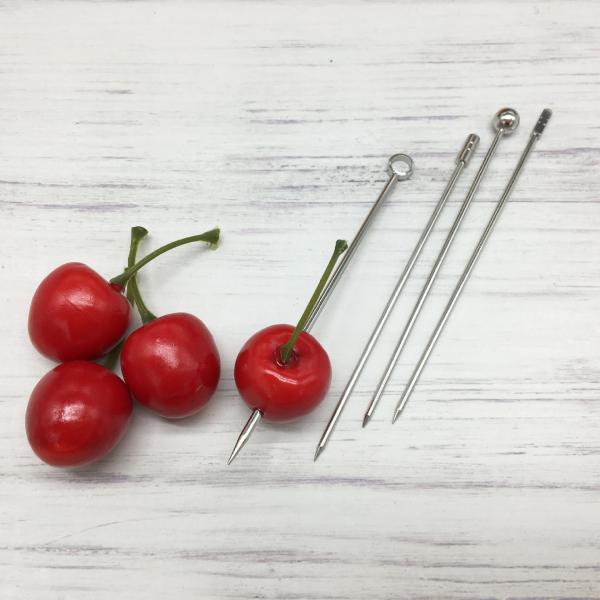 304 Stainless Steel Cocktail Pins Swizzle Stick for Reusable Small Paddles Custom Pins