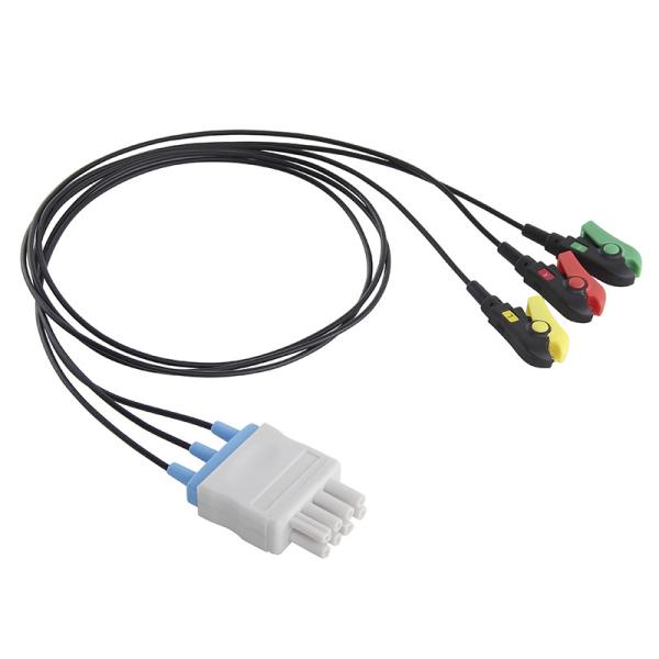 Cabo da ligação MRI ECG Radiotranslucent do CT 3 do raio X do fio do rádio de Nihon Kohden e fio de ligação translúcidos