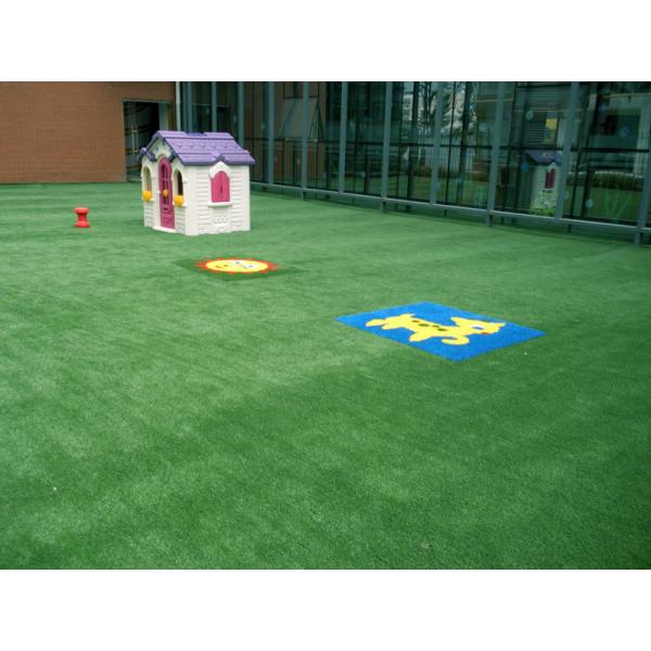 Pu Back Pet Friendly Fake Lawn / Artificial Leisure Grass High Performance