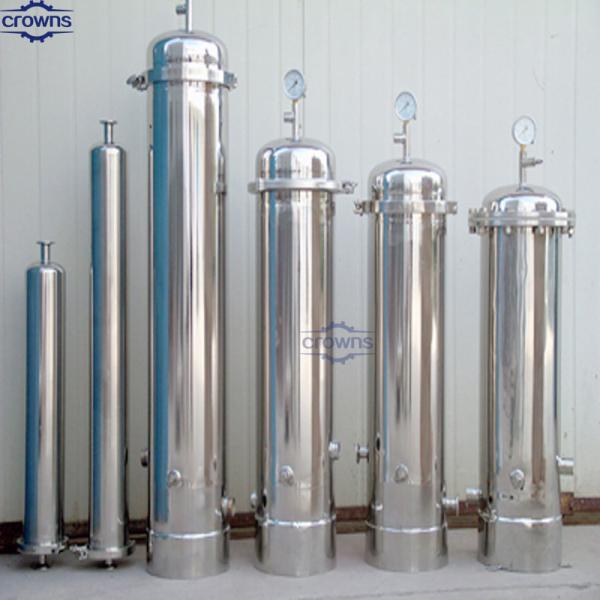 корпус фильтра картриджа из нержавеющей стали с картриджем PP/PE/PTFE/металлическим картриджем 0,1 мкм