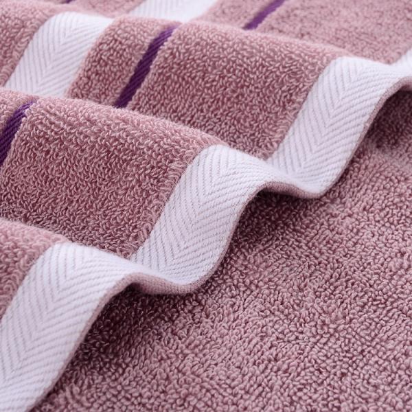 Вышитое логотипное полотенце для лица с широкой атласной границей и чистым хлопковым материалом