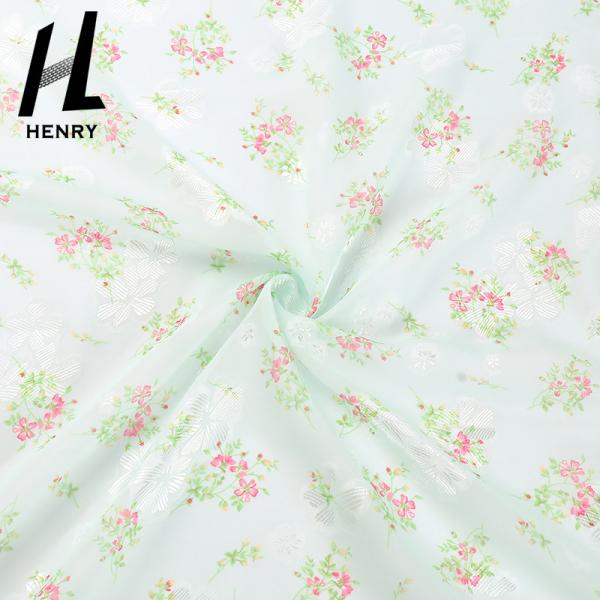 ODM Printed Chiffon Material Wedding Dress Tulle Fabric