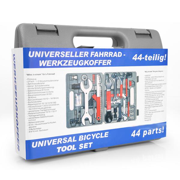 Portable Bike Repair Tool Kit 44pcs for Mountain and Road Bikes Packing Size 34*32.5*28cm