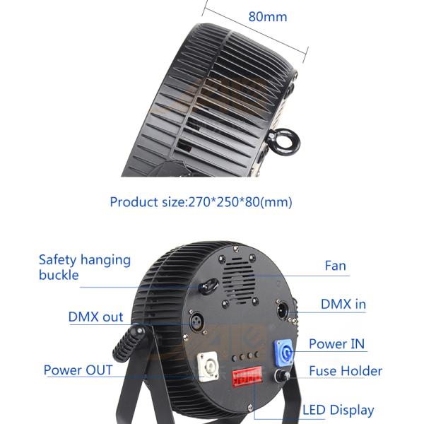 10CH 18x18w RGBWA UV 6 In1 LED Par DJ Stage Lights