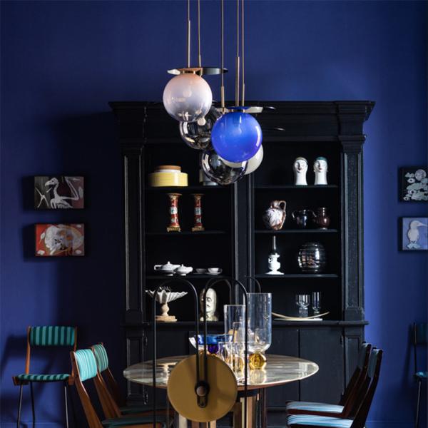 Round pendant light Design Colorful glass ball light dining room child room Umbra Pendant Light(WH-GP-147)