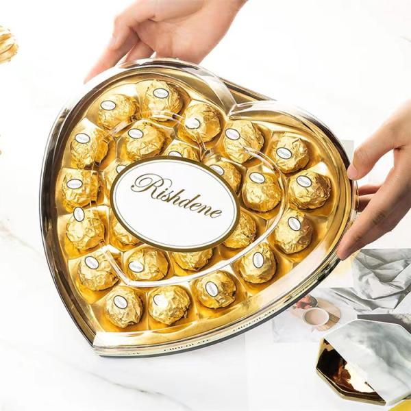 Сердце T24 сформировало шоколад 24pcs подарочной коробки упаковало от фабрики Китая