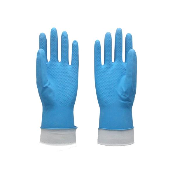 Перчатки латекса природного каучука кухни длинные, стадо выровняли перчатки латекса