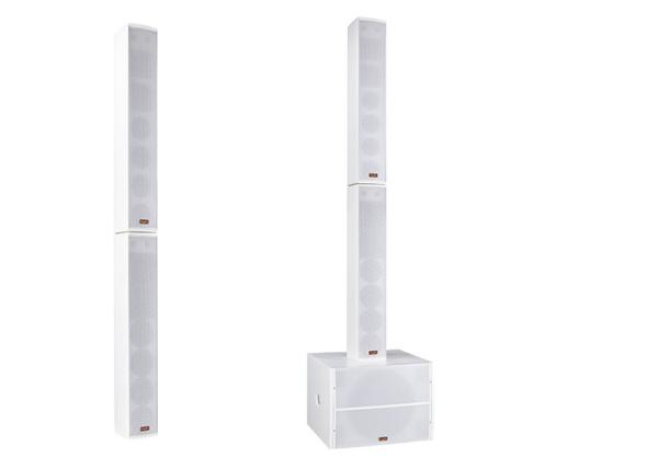 4 x 4 Aluminium Column Live Sound Speakers 8 ohm 200W For Conference Room