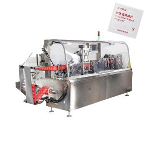 Full Automatic 4 Side Sealing Wet Wipe Packaging Machine Single Sachet Alcohol Swab Packing Machine