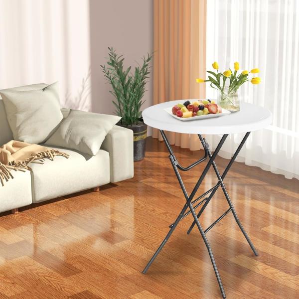 Indoor Outdoor Gathering High Top Table Bar Height Folding Table for Bar