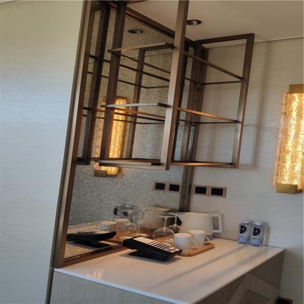 Modern design Gold Stainless Steel Rack Office Home Storage Shelves Metal Storage Rack
