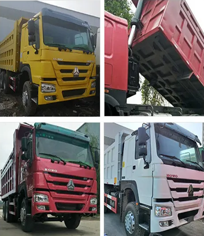 SINOTRUK 8x4 12 шины RHD / LHD 420 HP подержанные грузовики 50T 30Cubic тяжелой грузовик для центральноазиатского рынка