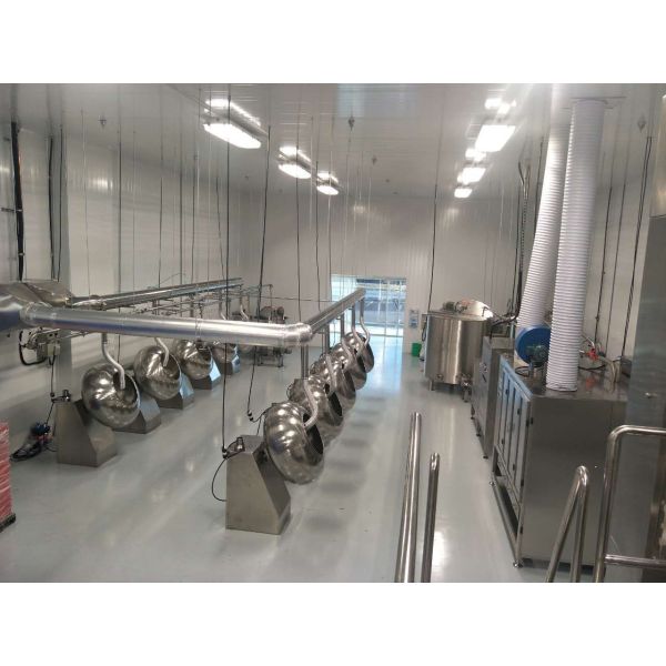 220V 380V Chocolate Panning Machine 32 rev per Minute Polishing Equipment