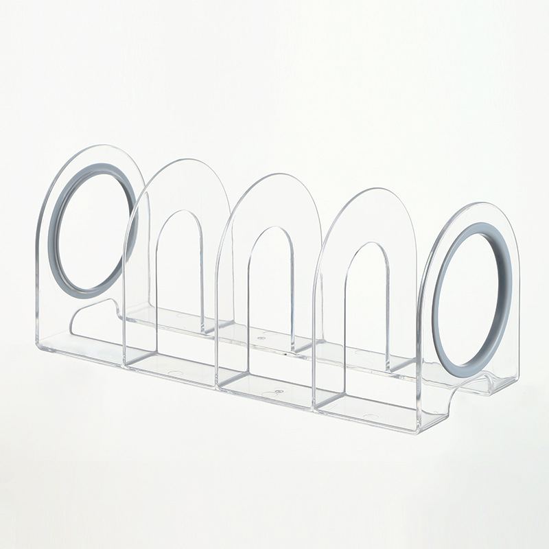 Transparent Acrylic Bookstand File Holder Student Bookstand Bookend Desk Bookcase Thickened Book Baffle Book Holder