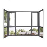 Fenêtre à ouverture vers l' intérieur imperméable à l' eau fenêtre en aluminium hexagonale pour bâtiment moderne
