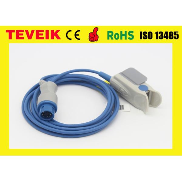 Adult Finger Clip Round 12pin Reusable Spo2 Sensor For Biolight Patient Monitor