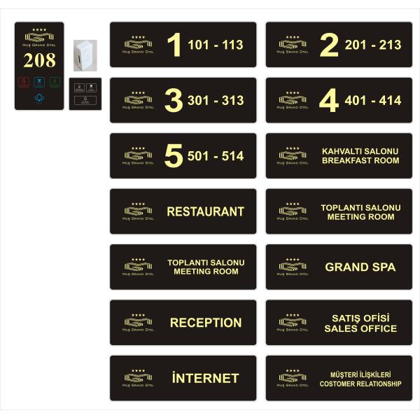 OEM Hotel Smart Door Switch Hotel Doorplate настраиваемый логотип