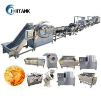 Batatas fritas SS304 congeladas totalmente automático que fazem a batata Chips Production Line da máquina