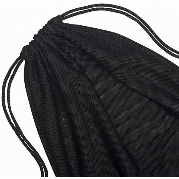 Black Nylon  Travel Shoes Mesh Drawstring Bags Waterproof Tear Resistant