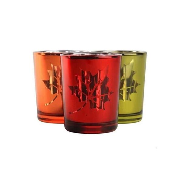 Christmas Color Glass Candle Holder Tealight Mercury Votive Candle Holders
