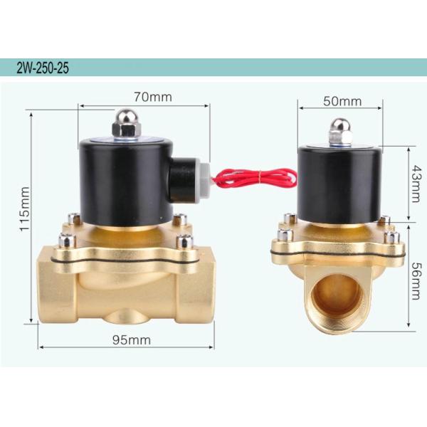 Клапан воды высокого давления электрический, ℃ соленоида -5-150 регулирования потока 2 путей