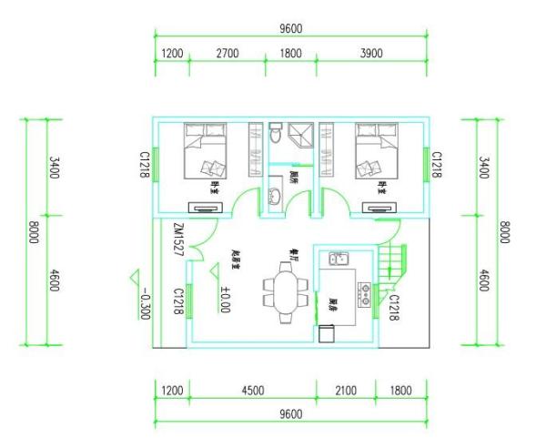 Residential Light Gauge Steel House Building One Floor Cold Forming