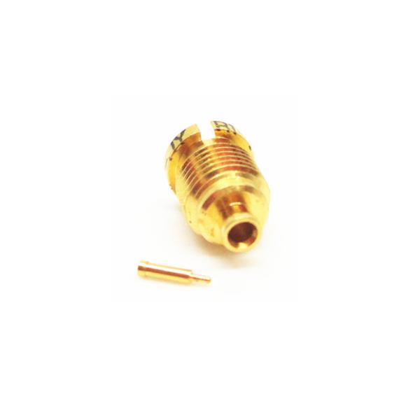 Gold Plated Mini SMP Connectors Blindmate Male Crimp Micro Coaxial Connector