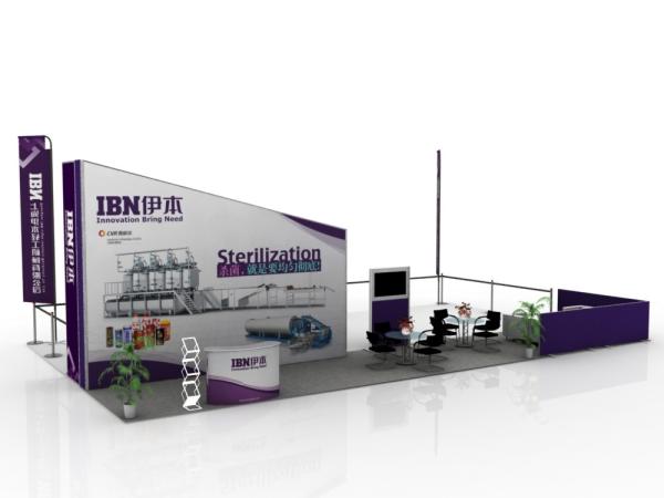 Recyclable Convention Display Booths , Modular Ttrade Show Signage