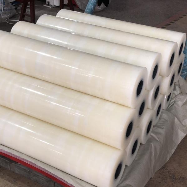 Superfície lisa Aceitável Transparente PE PRE Pintado Chapa de telhado de metal de aço filme protetor