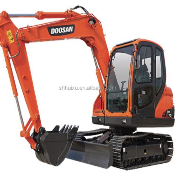 Original Paint Crawler Excavator Second Hand DOOSAN DX75 7.6 Ton