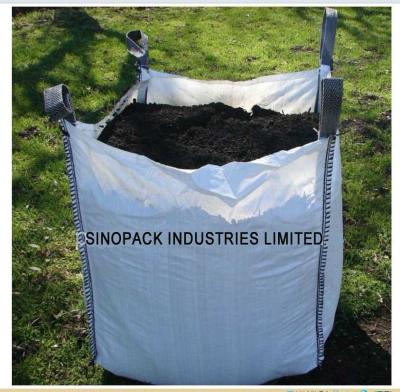 U-painel padrão 1.5 ton Big Bag FIBC com a parte superior aberta para construção