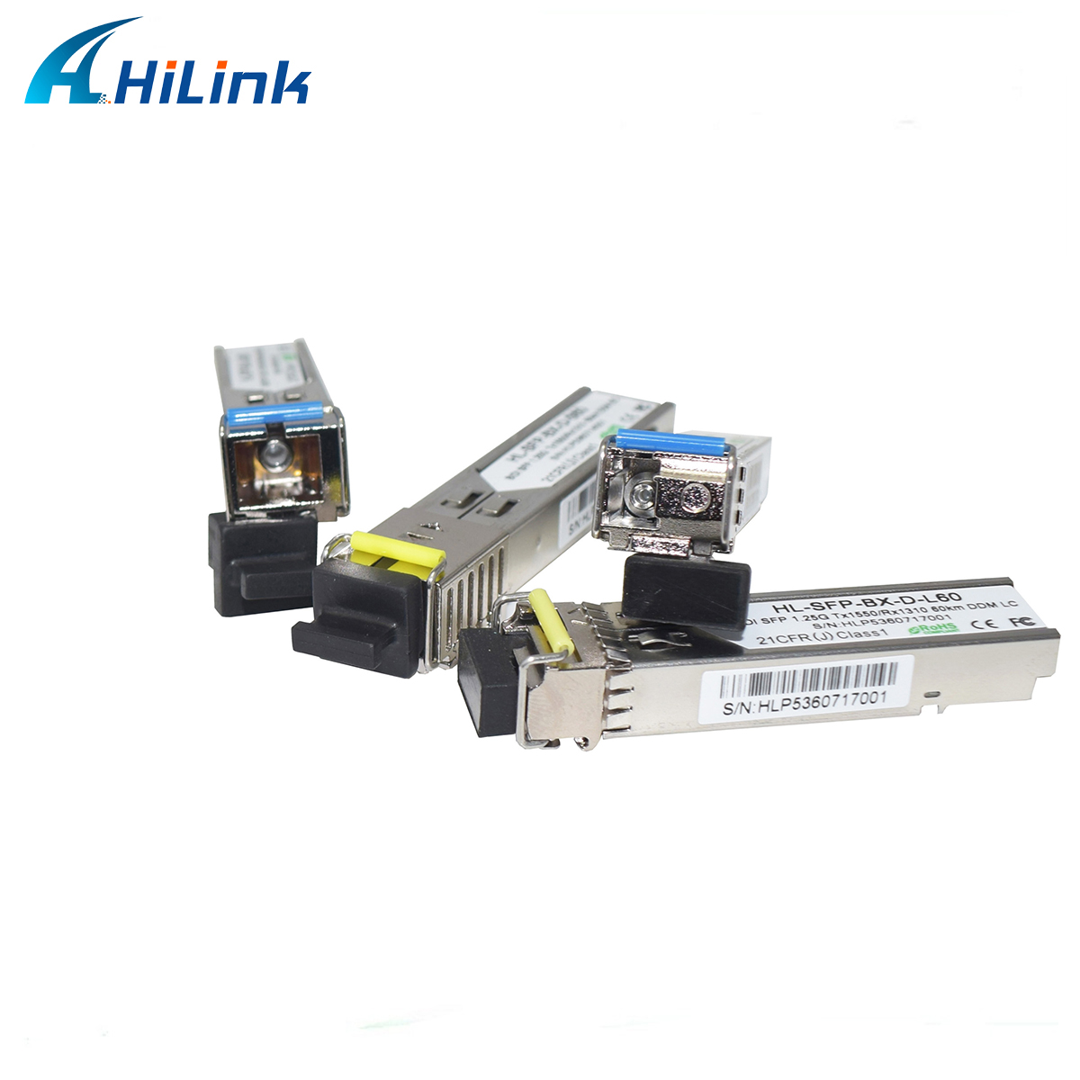 модули приемопередатчика WDM 1.25G BIDI SFP 60KM SC/LC симплексные DDM