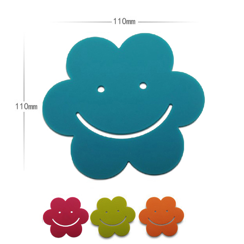 OEM FDA/LFGB Silicone Kitchen ware Heat-resistant Flower Shaped Silicone mat SM-010