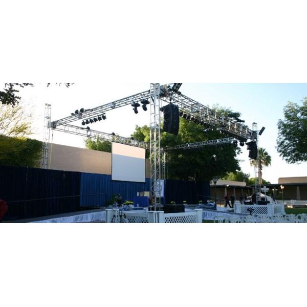 Customized Height Aluminum Lighting Truss With Roof System / LED Alunimum Truss System
