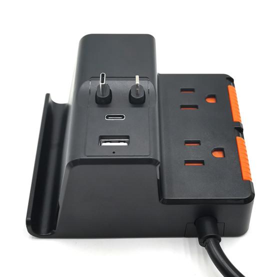 2 outlet Power Socket 1.5FT Cord, USB Surge Protector, Power Charge for Apple Iphone, Ipad, Ibook
