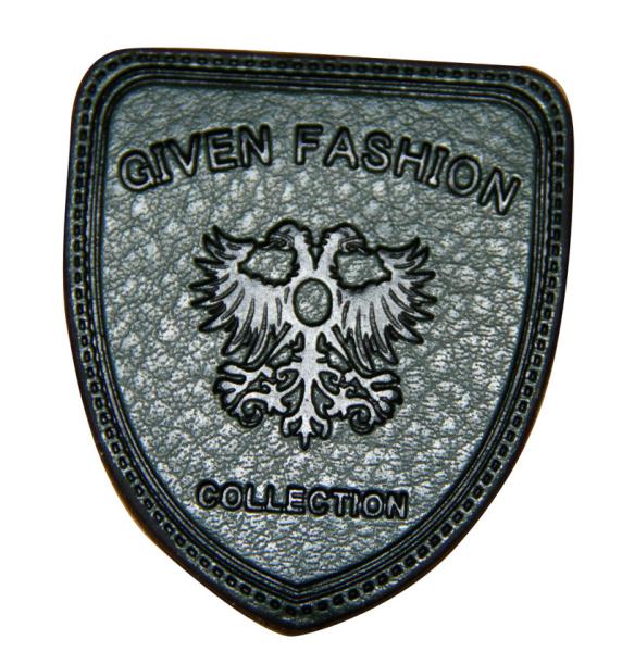 Custom Embossed Synthetic Leather Patches For Jeans / Garment And Suitcase