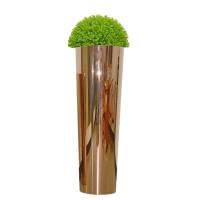 304 Stainless Steel Garden Pots Rose Gold Brushed Steel Plant Pots