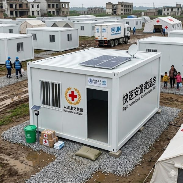 Rapid Deployment Flat Pack Container House Building , Emergency Disaster Relief Shelter