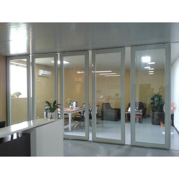Aluminum Sliding Doors / Collapsing Aluminum Sliding Partition Walls Easy Installation
