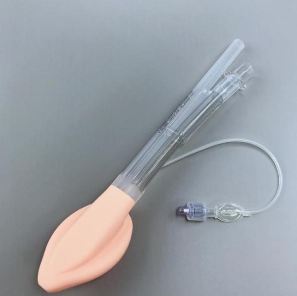 Máscara laríngea do lúmen dobro, com o lúmen gástrica (descartável, silicone reforçado)