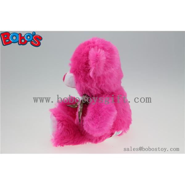 20cm Hot Pink Lips Plush Bear Toy as Valentine Promotional Gift