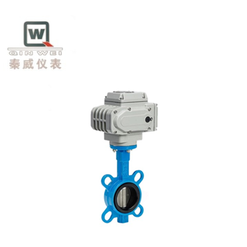 Stainless Steel Electric Butterfly Valve Wafer 220V Soft Seal