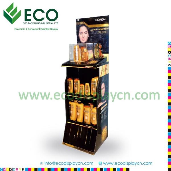 Cardboard Advertising Display Stand For Mac Ccosmetics Makeup, Make-up Cosmetic Display Stand